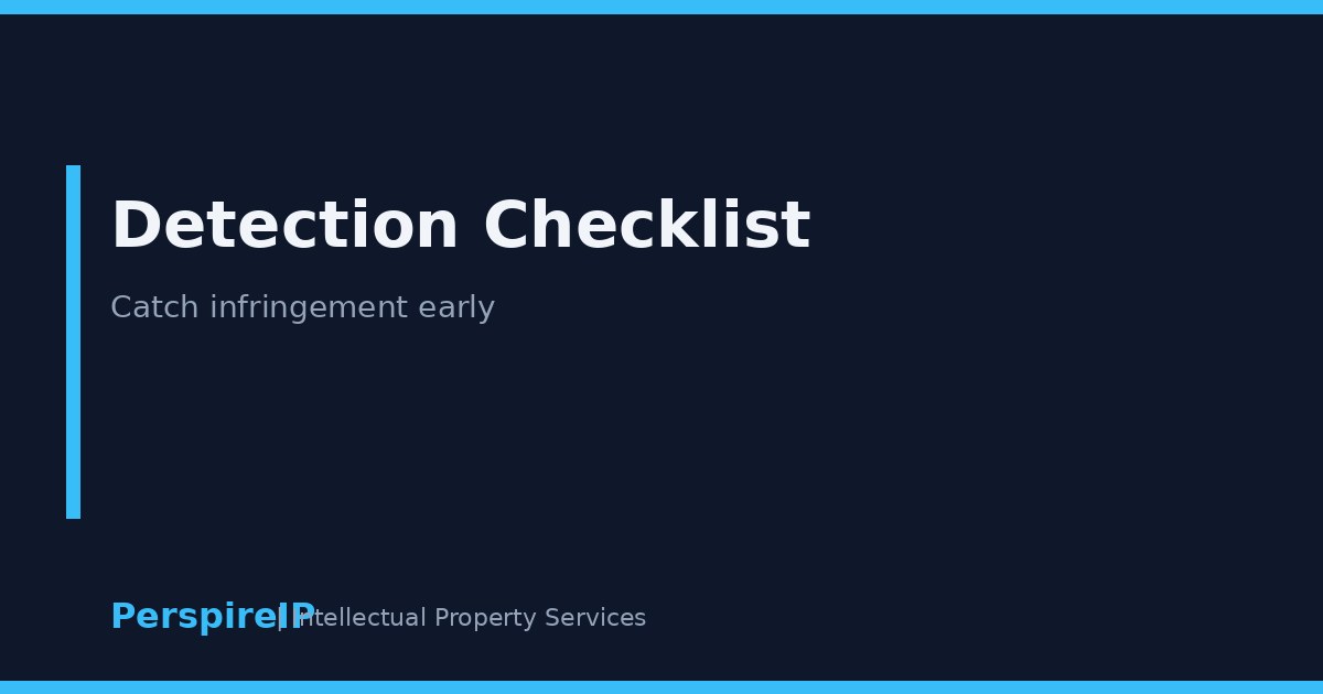 Trademark infringement detection checklist for brand owners