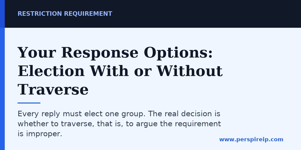 Election with traverse versus without traverse decision