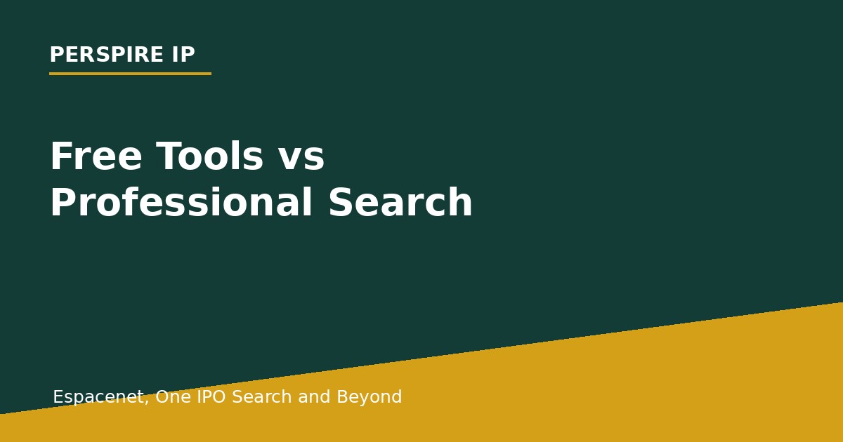 free tools versus professional UK patent novelty search