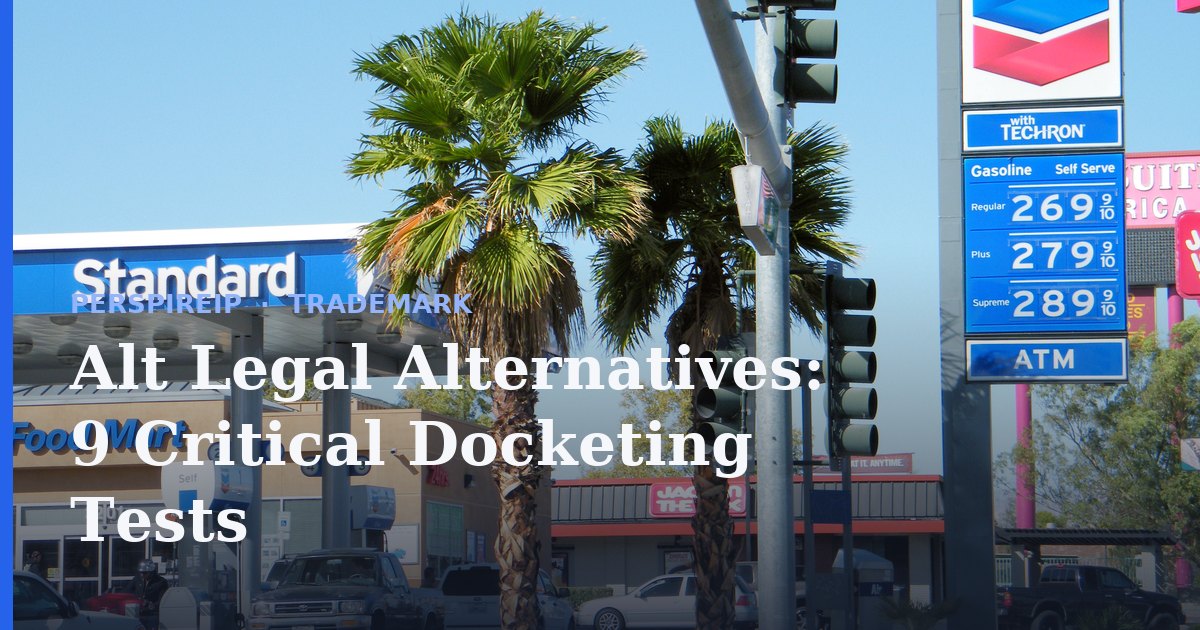 Alt Legal alternatives evaluated against USPTO trademark deadline rules