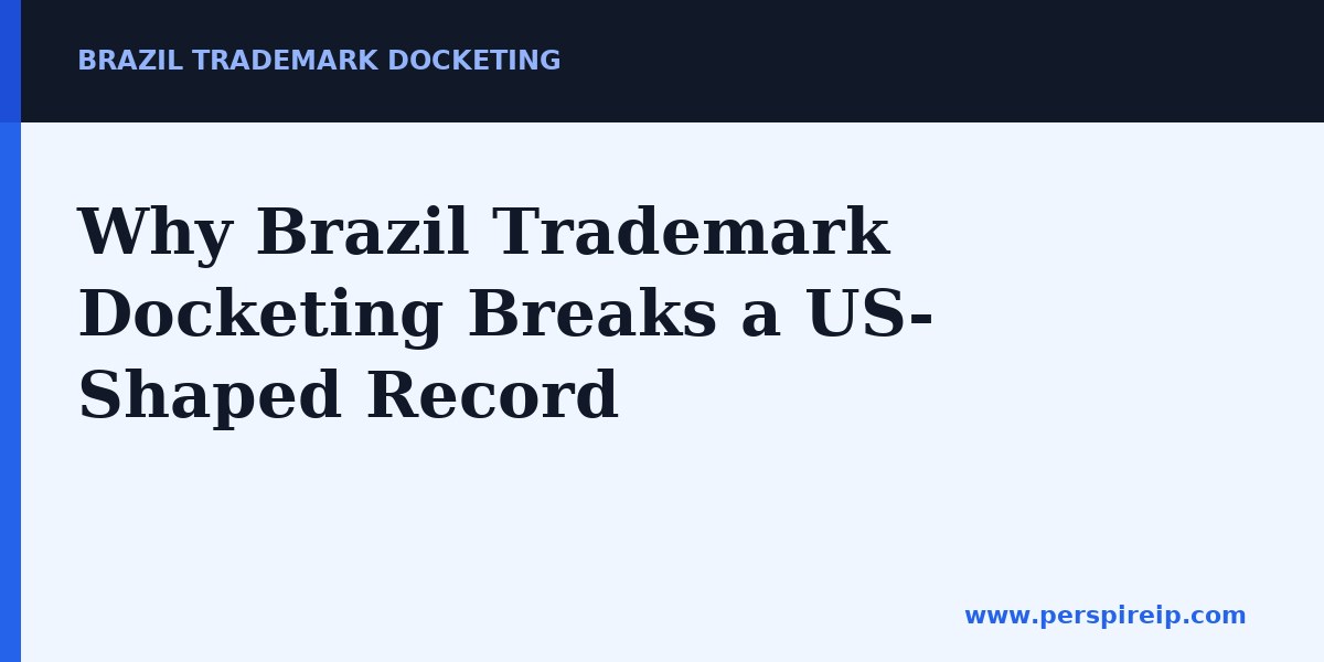 Why Brazil Trademark Docketing Breaks a US-Shaped Record โ Brazil trademark docketing