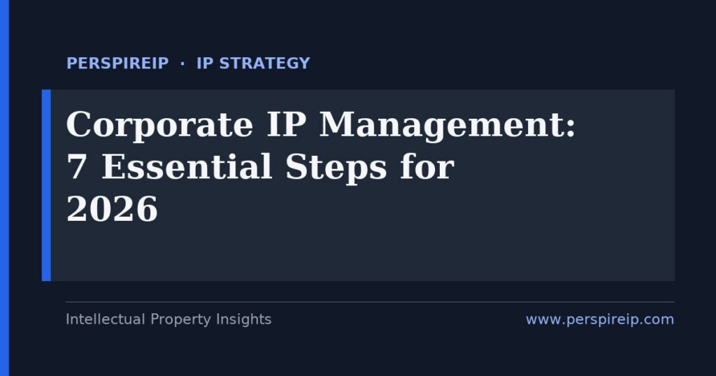 Corporate IP management lifecycle from inventory to monetization