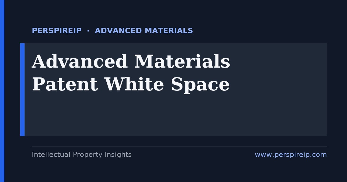 Advanced materials patent white space analysis mapping open filing ground in next-generation storage, non-battery storage and 2D-material applications