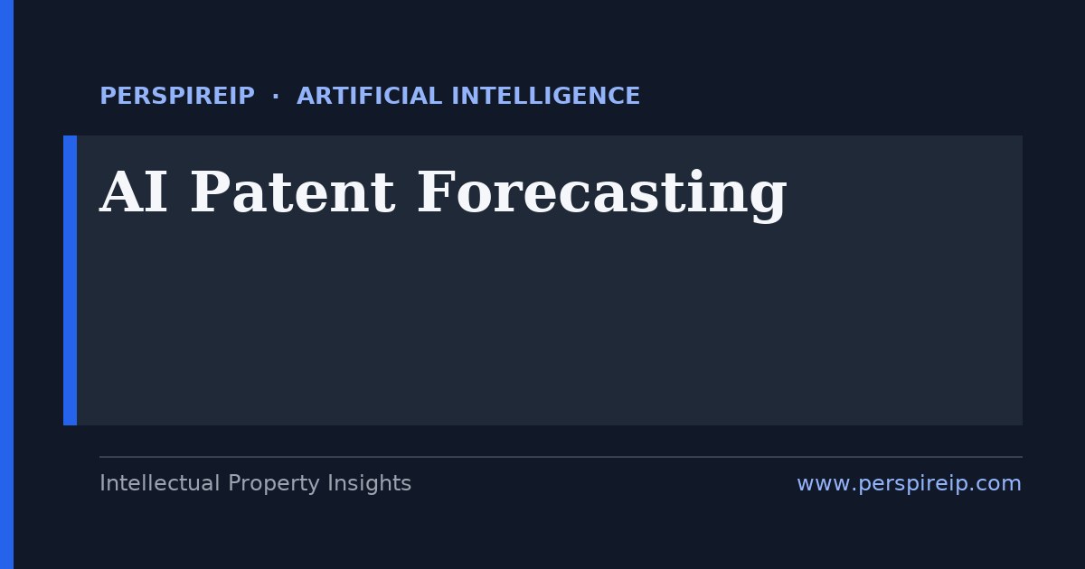 AI patent forecasting chart of generative-AI filing trends to 2030
