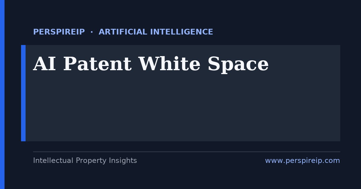 AI patent white space analysis mapping open filing ground above the crowded foundation-model core