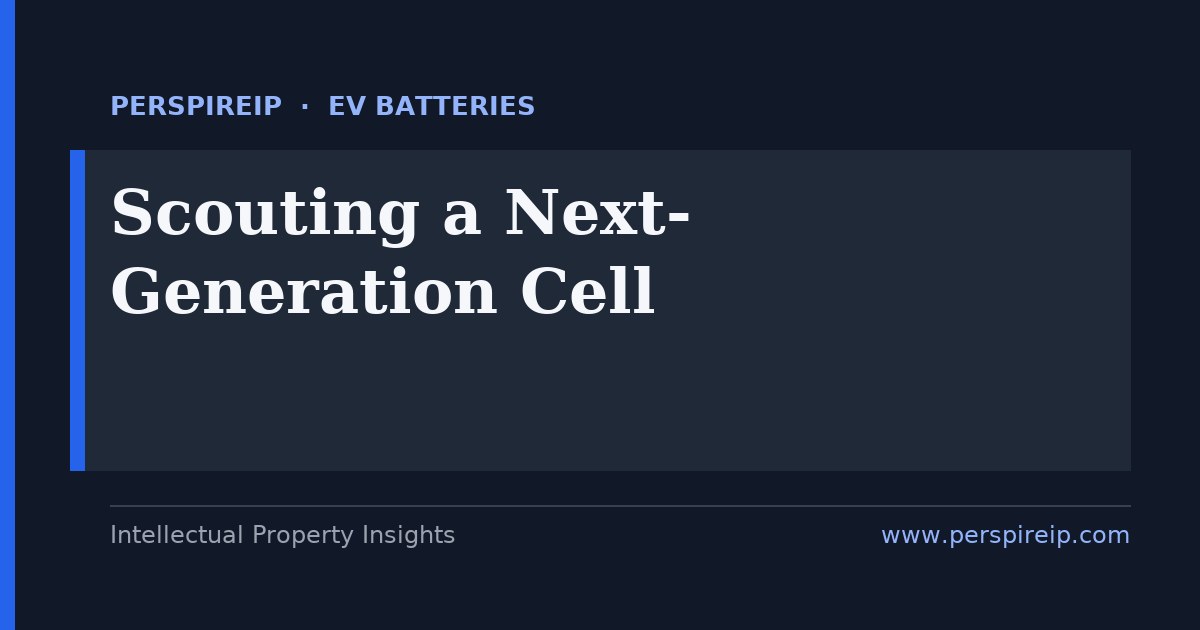 Battery technology scouting case study screening solid-state and sodium-ion cell candidates to a licence-ready shortlist