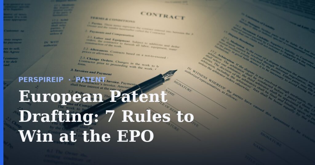 European patent drafting review at the EPO
