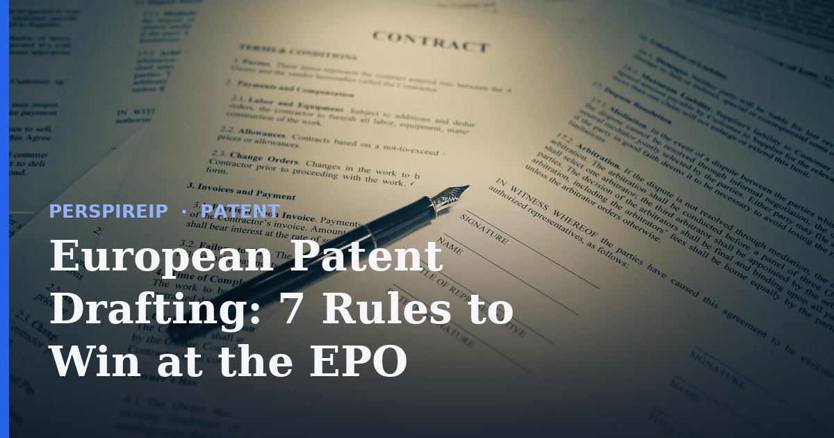 European patent drafting review at the EPO