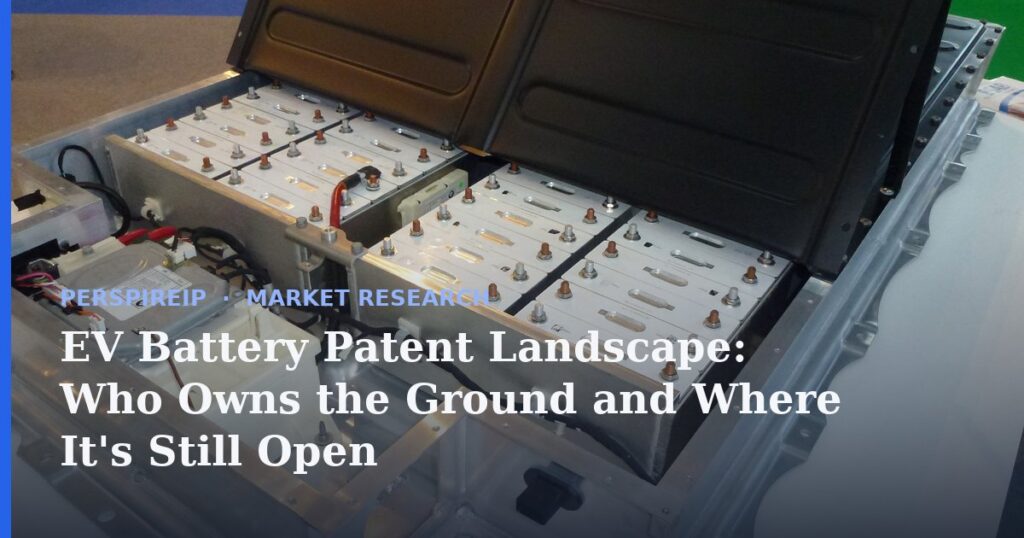 EV battery patent landscape mapping filing leaders and open technology fronts