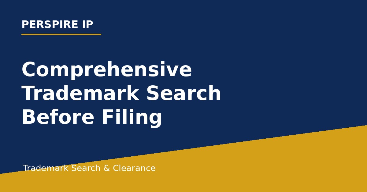 comprehensive trademark search before filing a USPTO application