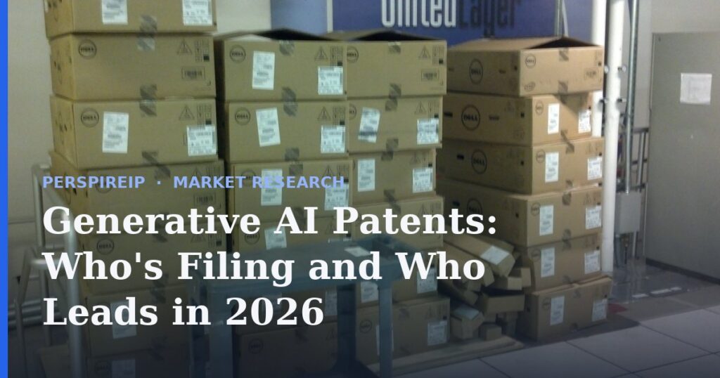 Generative AI patents filing trends chart
