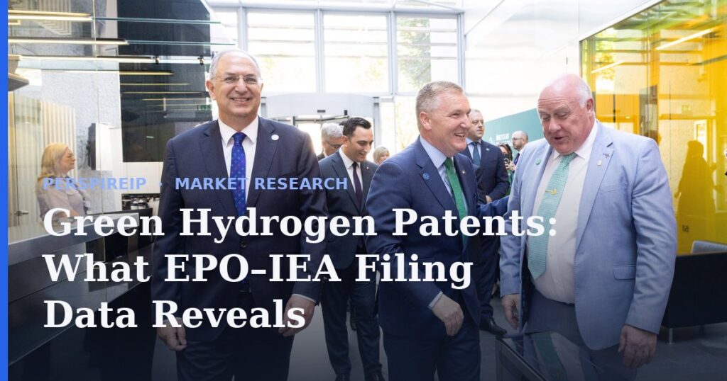 Green hydrogen patents and electrolysis filing trends