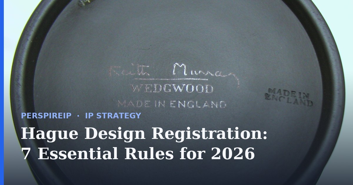 Designer preparing a Hague design registration application for international protection