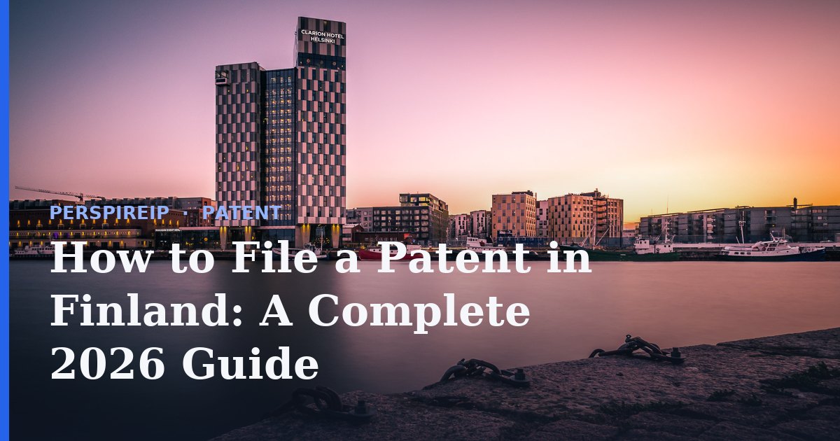 How to file a patent in Finland at the PRH office