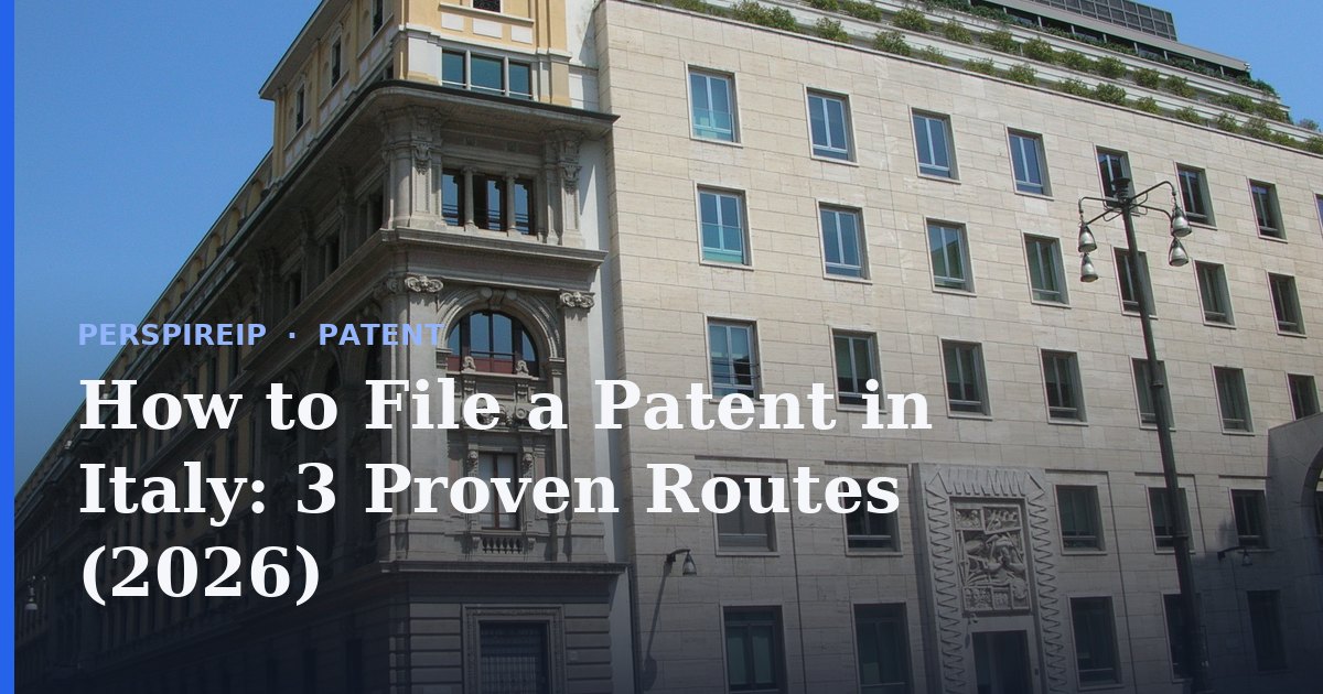 How to file a patent in Italy at the UIBM