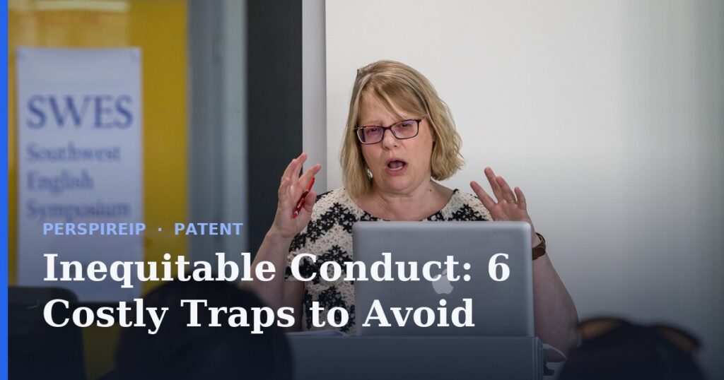 Inequitable conduct defense raised against a patent in litigation
