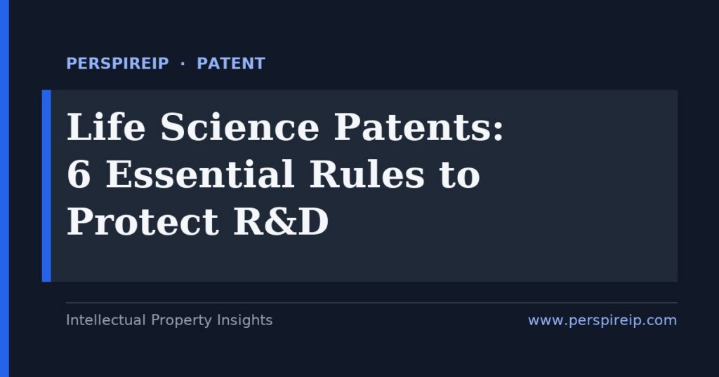 Life science patents protecting biotech, pharma, and diagnostic research