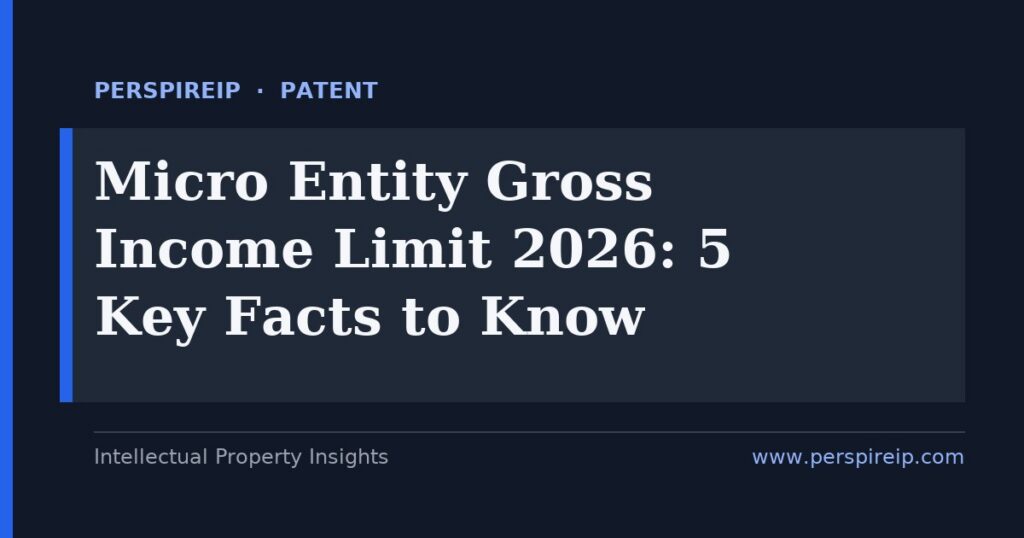 Micro entity gross income limit qualification for USPTO fee discount