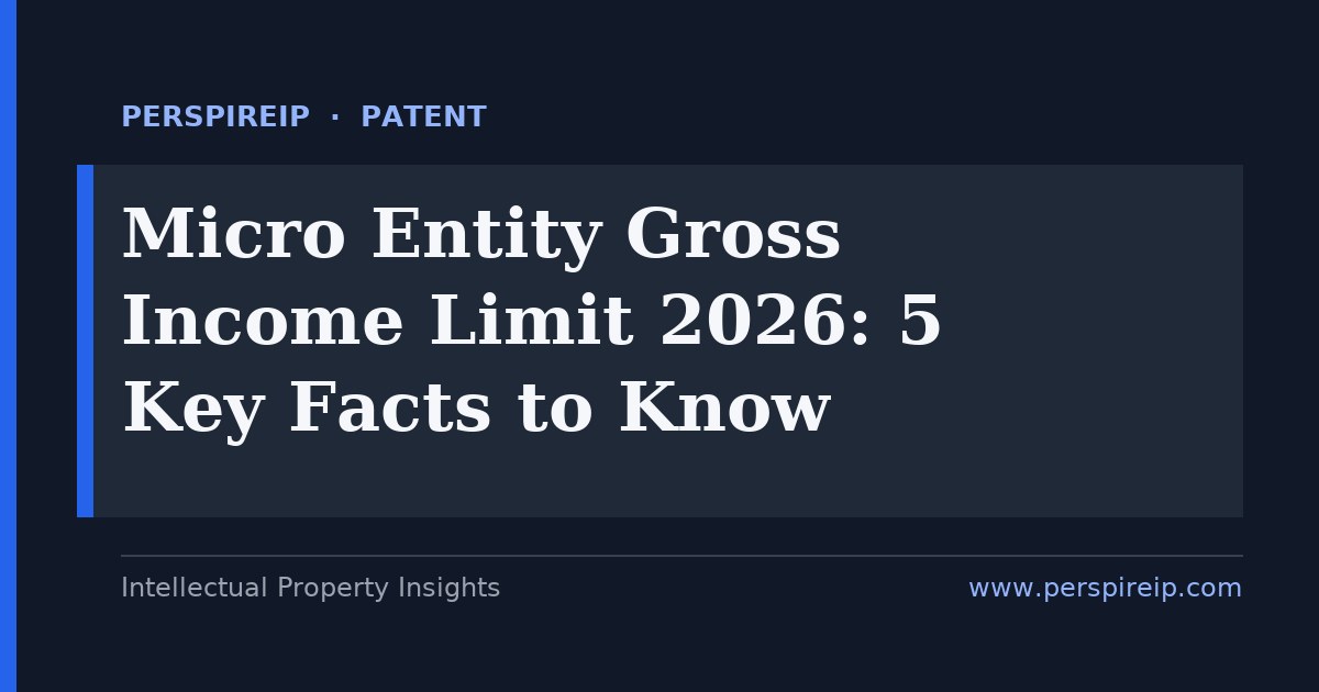 Micro entity gross income limit qualification for USPTO fee discount