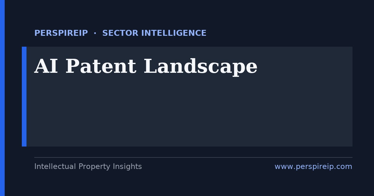 AI patent landscape mapping machine learning filing trends and top assignees