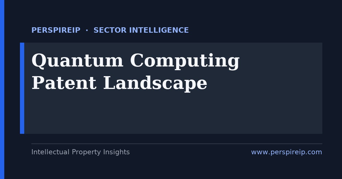 Quantum computing patent landscape mapping filing trends assignees and white space