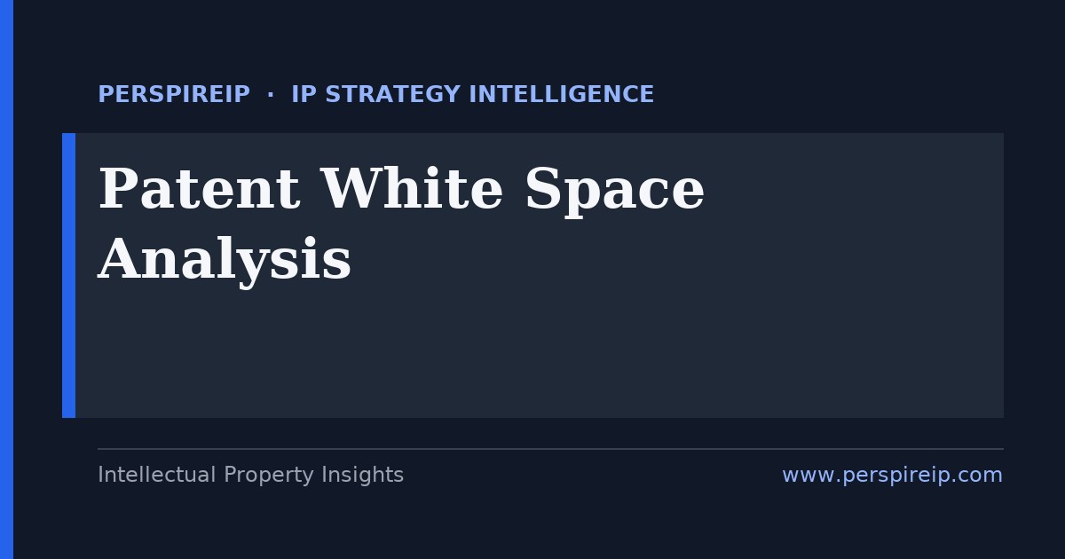 Patent white space analysis claim-coverage heat map of a technology field