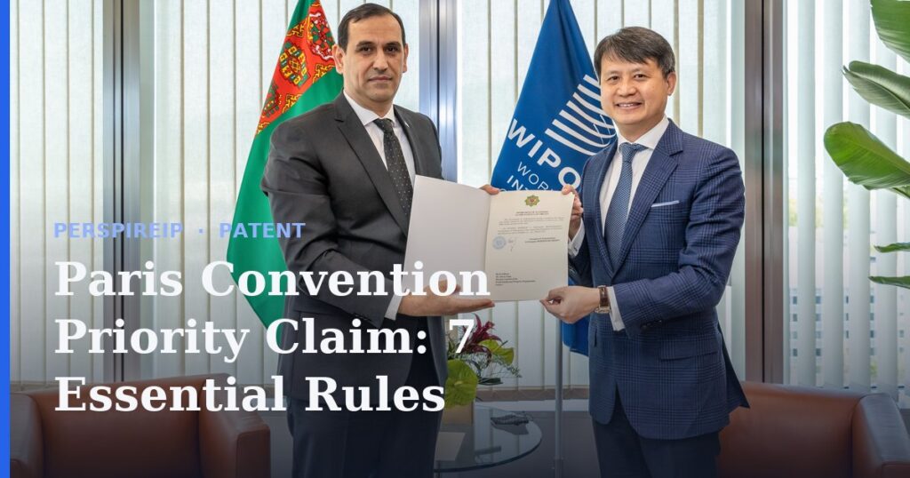 Paris Convention priority claim 12-month foreign filing deadline