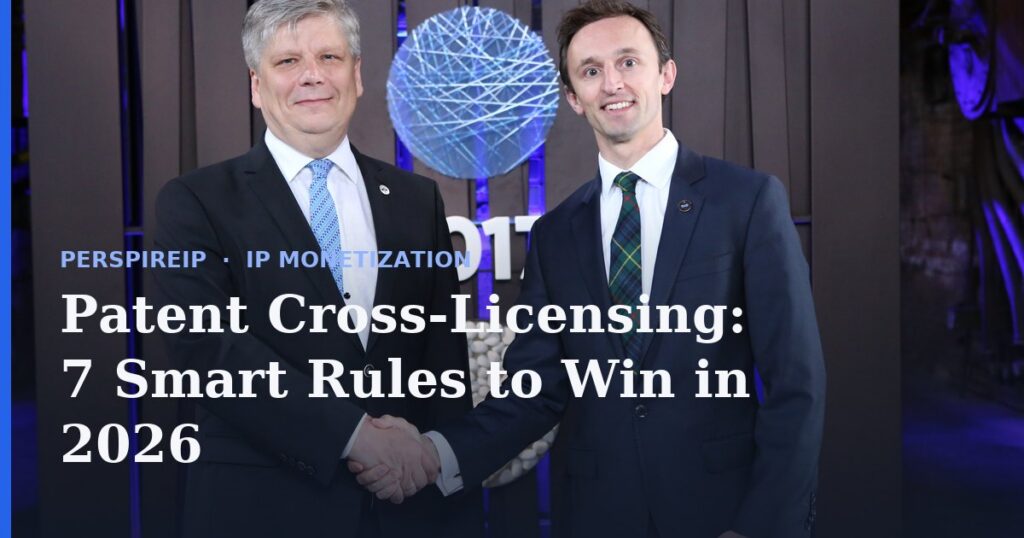 Patent cross-licensing negotiation between two technology companies