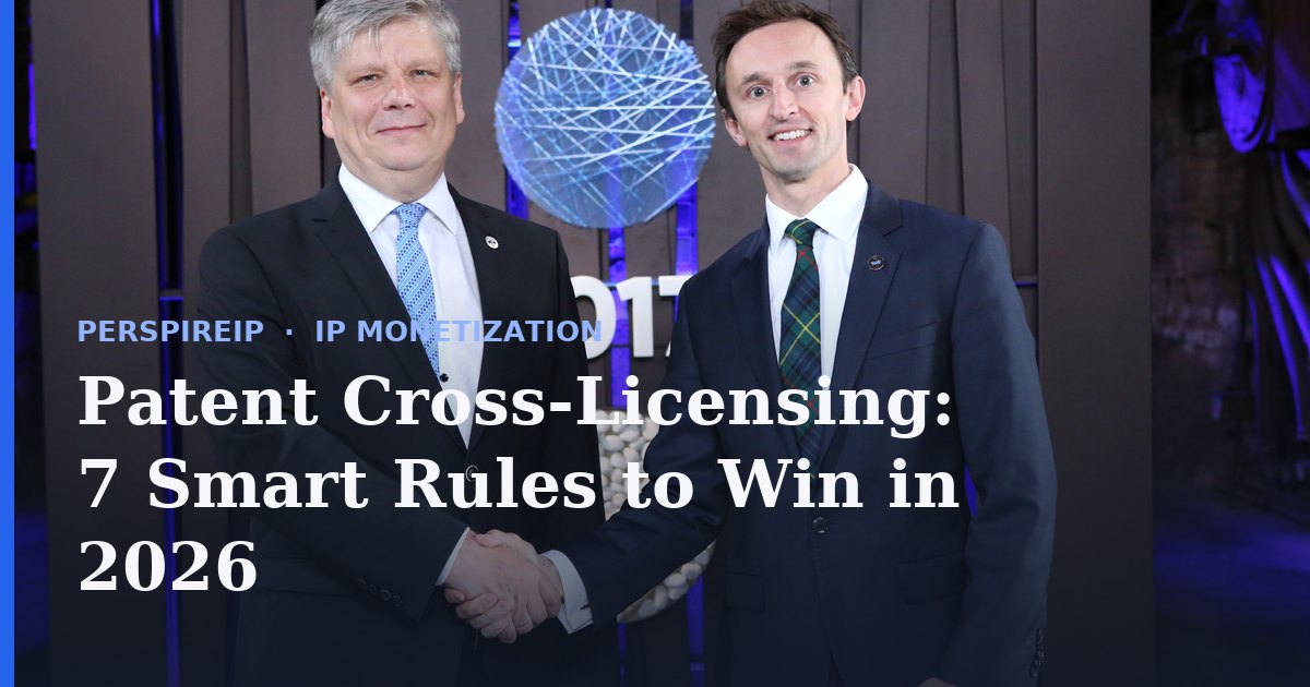 Patent cross-licensing negotiation between two technology companies