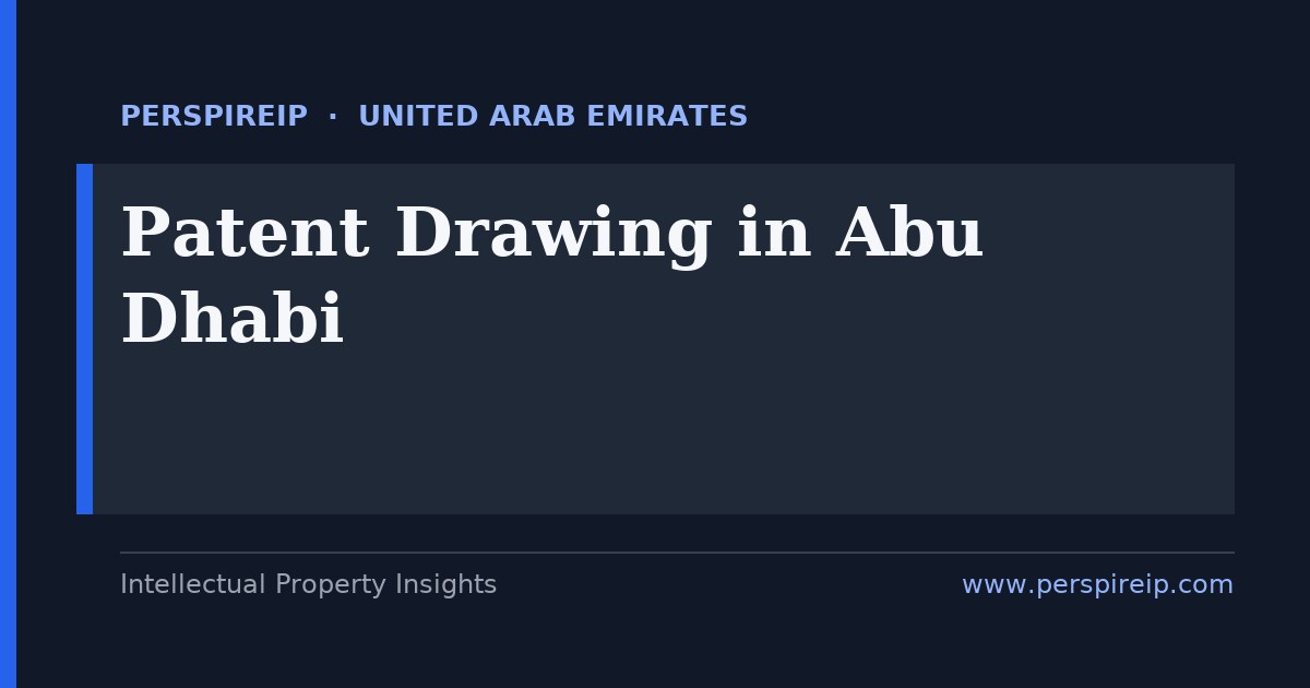 patent drawing Abu Dhabi compliant bilingual figure sets prepared by PerspireIP
