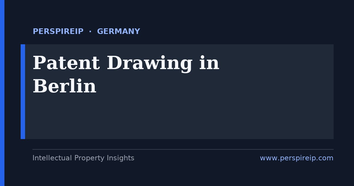 patent drawing Berlin sheets prepared to DPMA Patentverordnung standards by PerspireIP