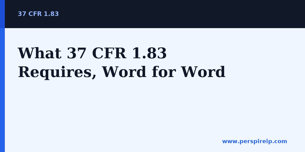 37 CFR 1.83 patent drawing content compared against claim language