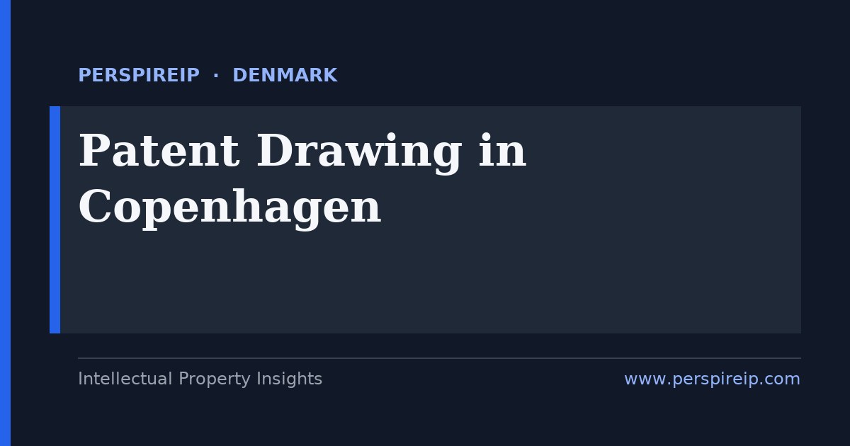 patent drawing Copenhagen illustrator preparing figures for a Danish patent filing
