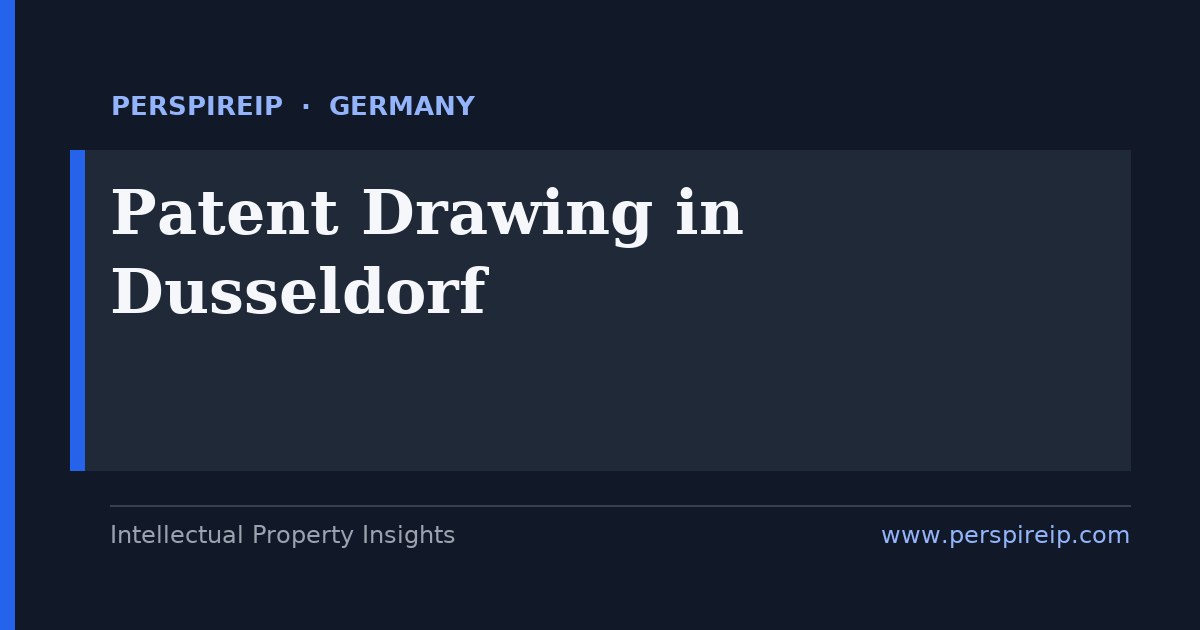 patent drawing services Dusseldorf - DPMA, EPO and UPC compliant patent figures prepared by PerspireIP for North Rhine-Westphalia filers