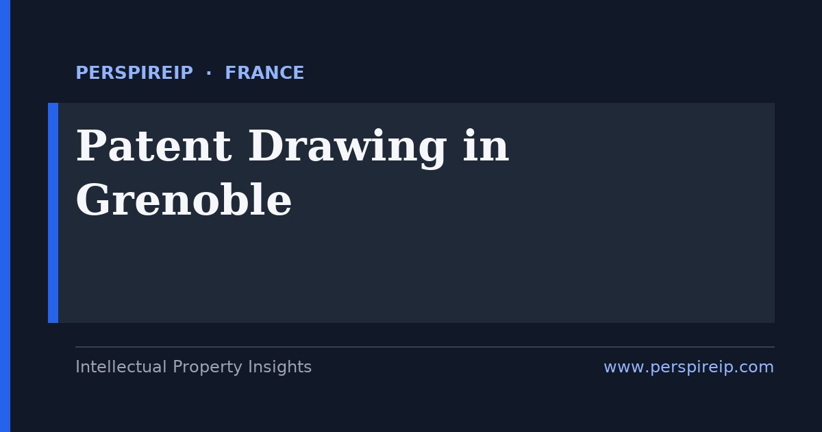 patent drawing Grenoble sheets prepared to INPI Decision 2018-156 standards by PerspireIP