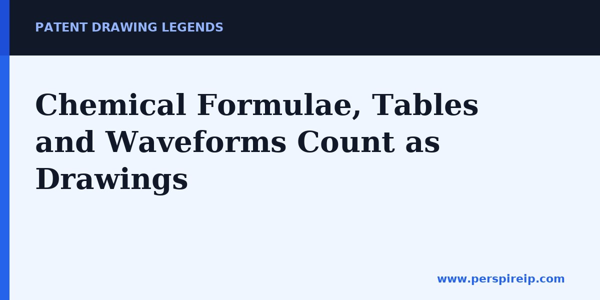 Chemical formula filed as a figure, subject to the same patent drawing legends rules