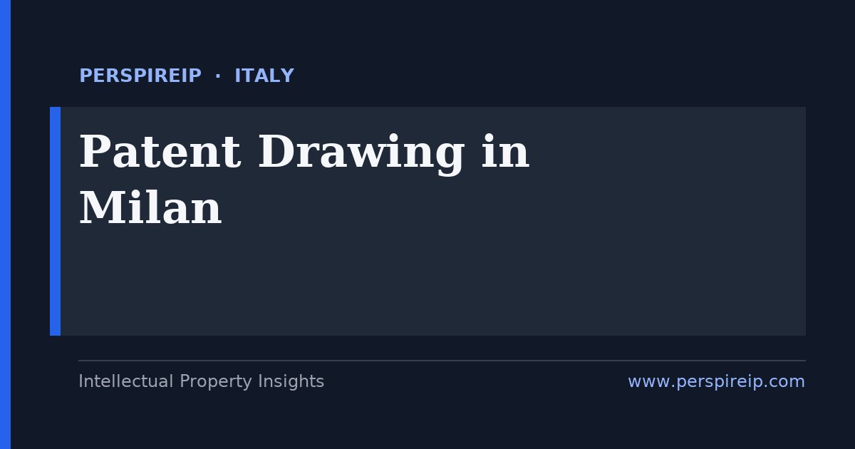 patent drawing Milan compliant figure sheets prepared by PerspireIP for UIBM and EPO filings