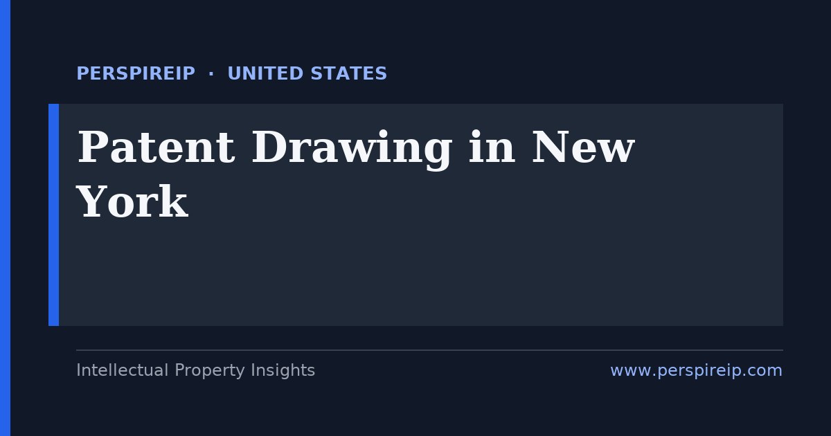 patent drawing New York USPTO-compliant utility and design figures prepared by PerspireIP