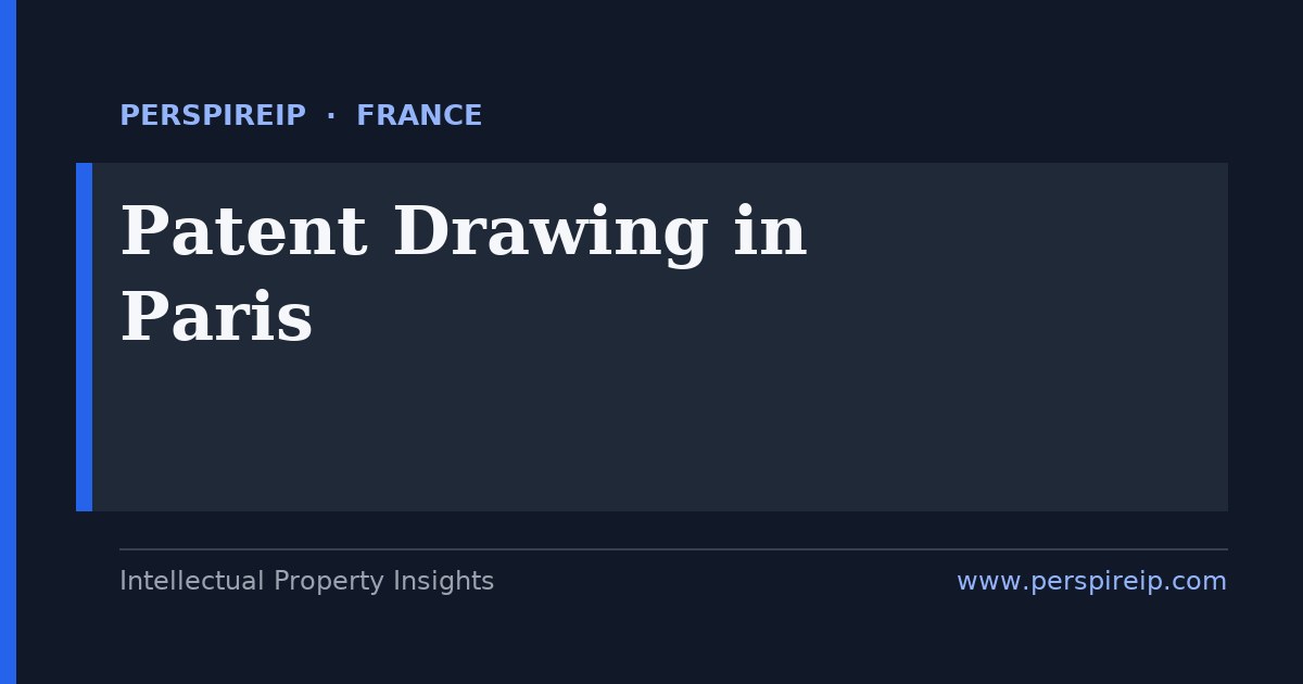 patent drawing Paris INPI and EPO Rule 46 compliant figures prepared by PerspireIP