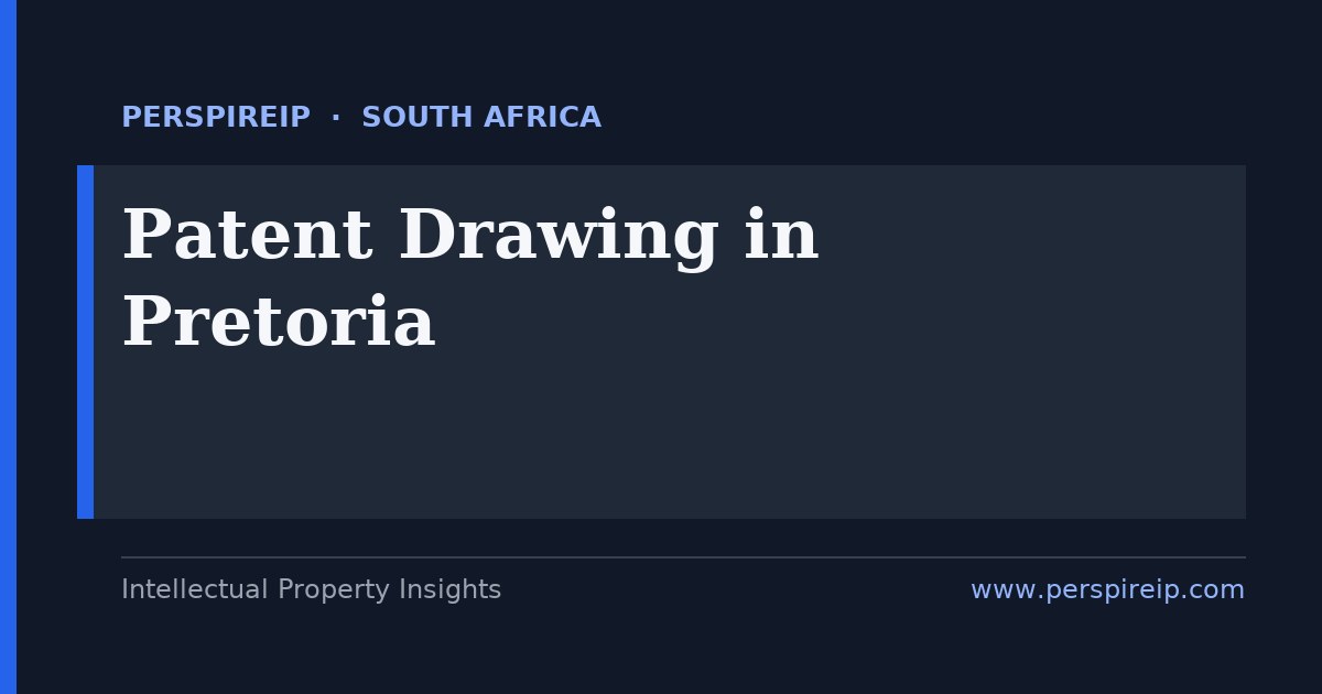 patent drawing Pretoria draughtsman preparing CIPC-compliant figures under Regulations 20 and 21