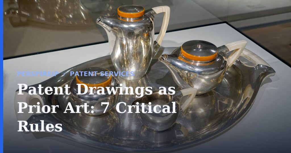 Examiner comparing patent drawings as prior art against a pending claim