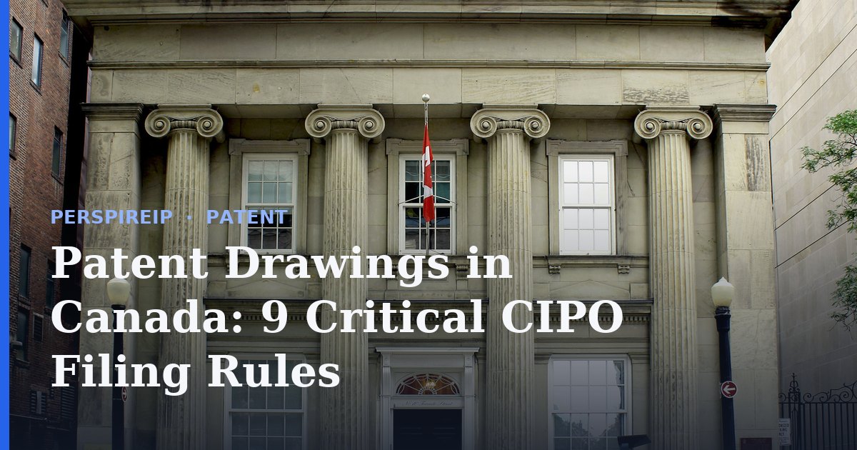 Patent drawings in Canada prepared to CIPO standards for a Canadian patent application