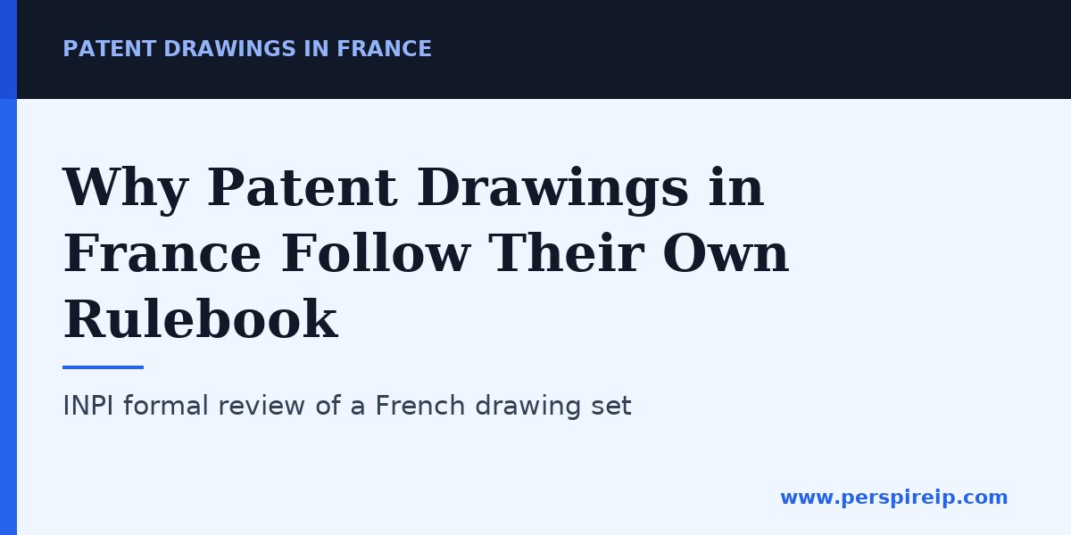 Patent drawings in France being checked against INPI formal requirements