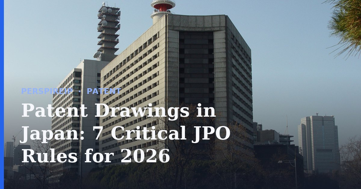 Patent drawings in Japan prepared to JPO standards for a Japanese patent application