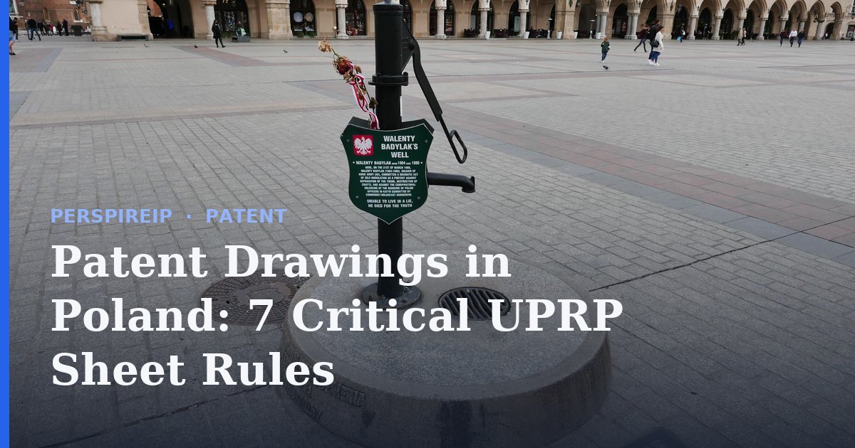 Patent drawings in Poland prepared to UPRP formal requirements