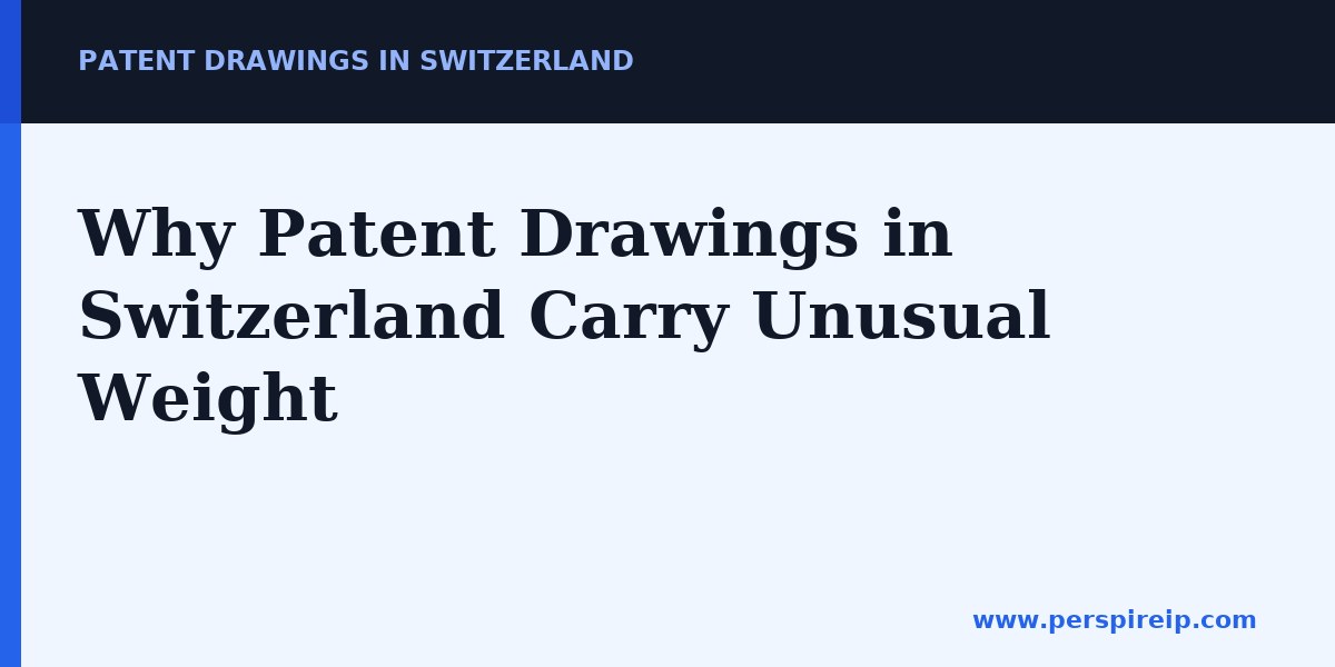 Examiner reviewing patent drawings in Switzerland against formal requirements