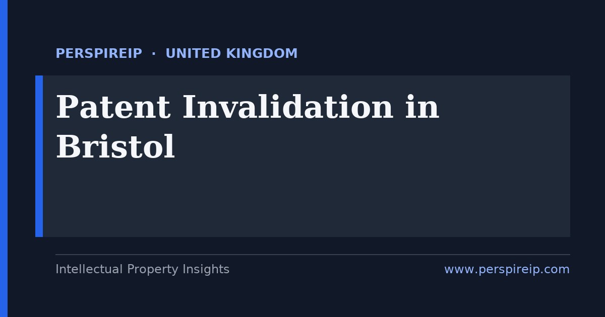 patent invalidation Bristol aerospace and semiconductor prior-art search by PerspireIP
