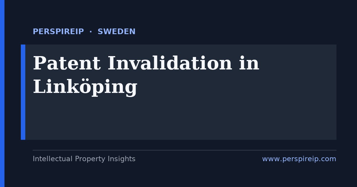 patent invalidation Linköping aerospace and radar prior-art search by PerspireIP