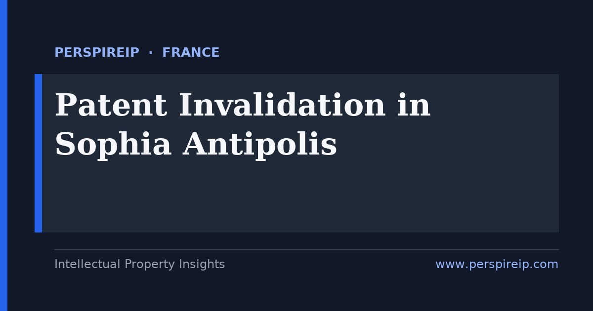 patent invalidation Sophia Antipolis ETSI standard-essential-patent prior-art search by PerspireIP