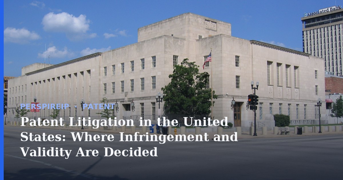Patent litigation in United States federal courthouse